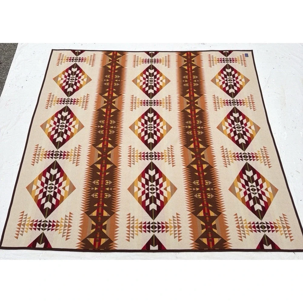 Pendleton Beaver State CHIEF JOSEPH Wool Blanket 90x85 FULL